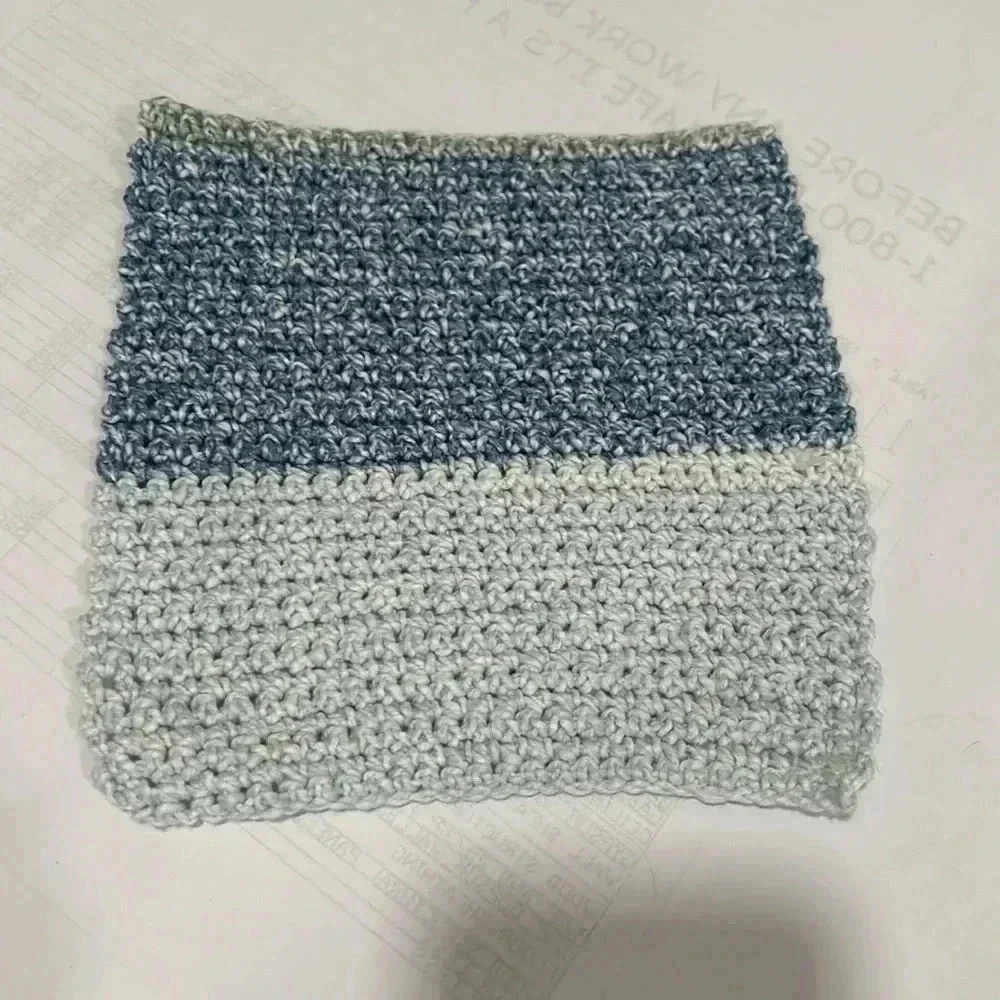 Hand Crocheted Washcloth/Dishcloth - Set of 3